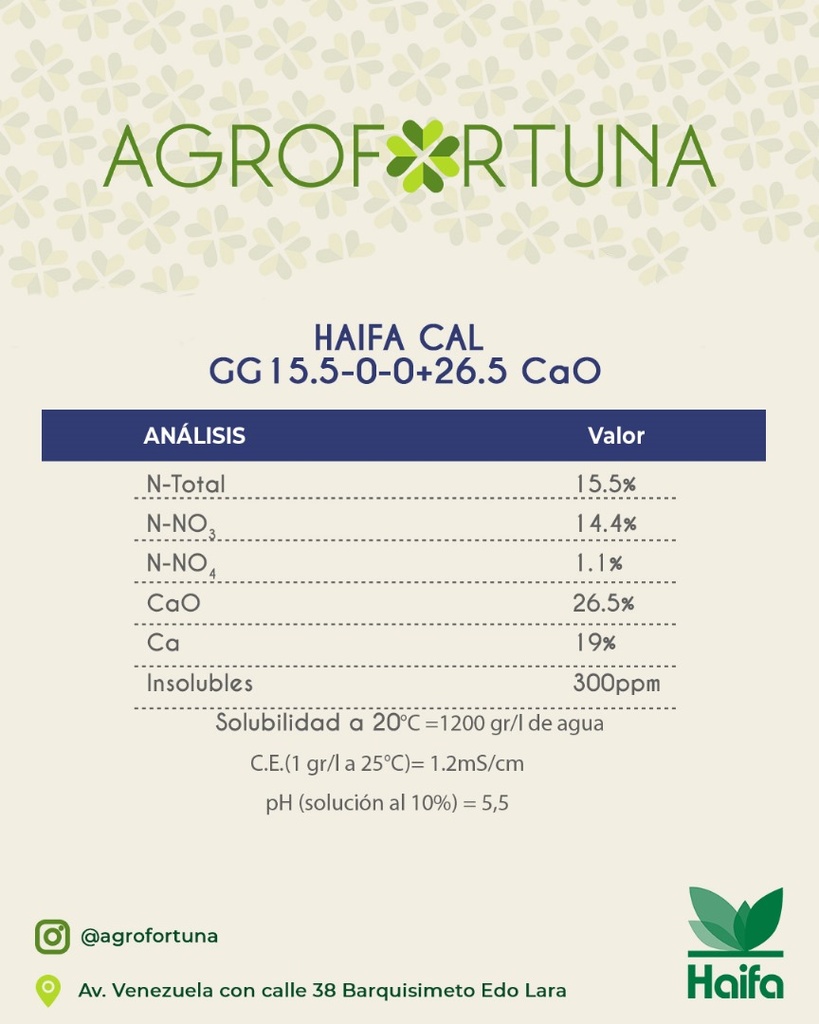 HAIFA CAL GG saco de 25Kg